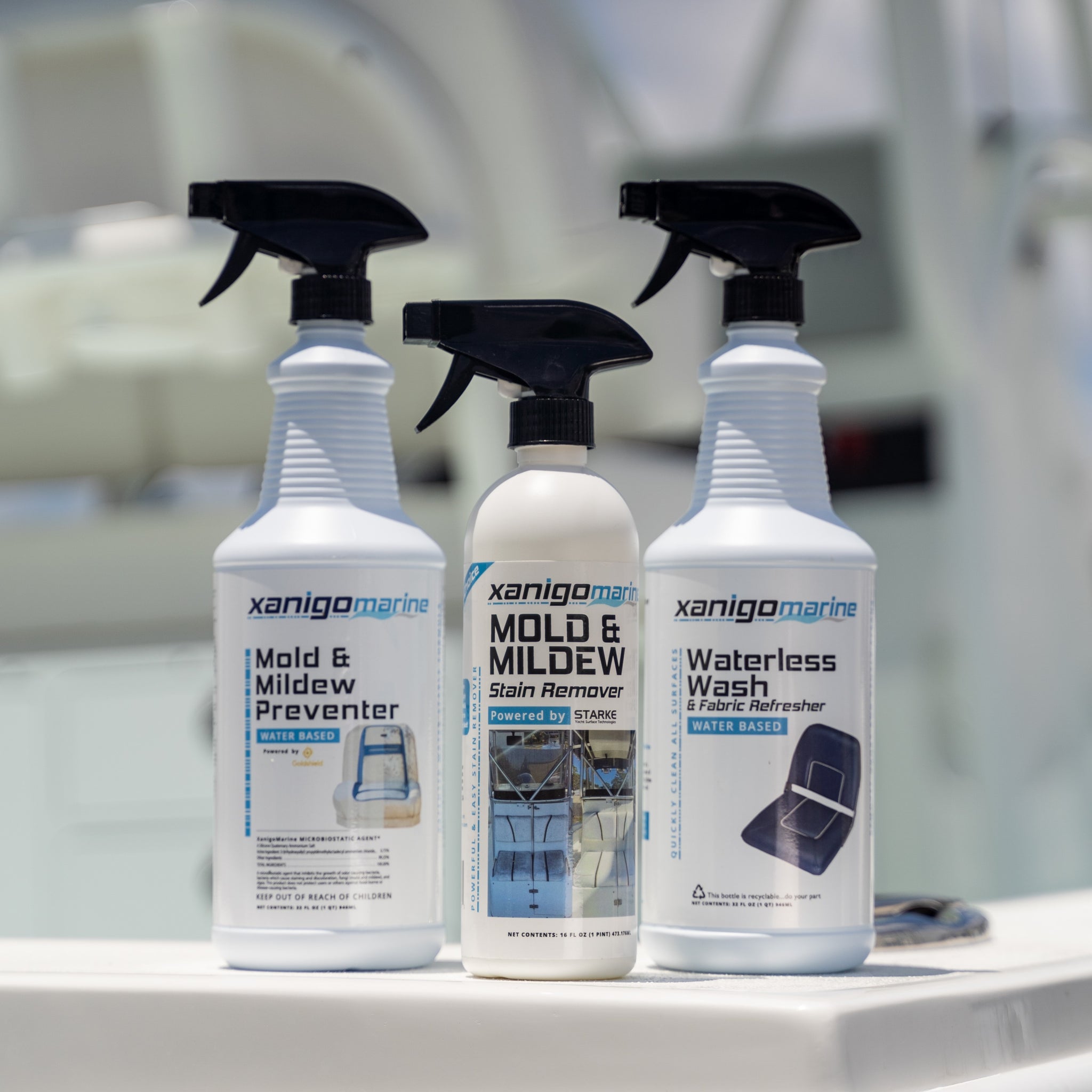 Xanigo Marine Ultimate Vinyl Boat Seat Care Kit – Mold & Mildew Removal