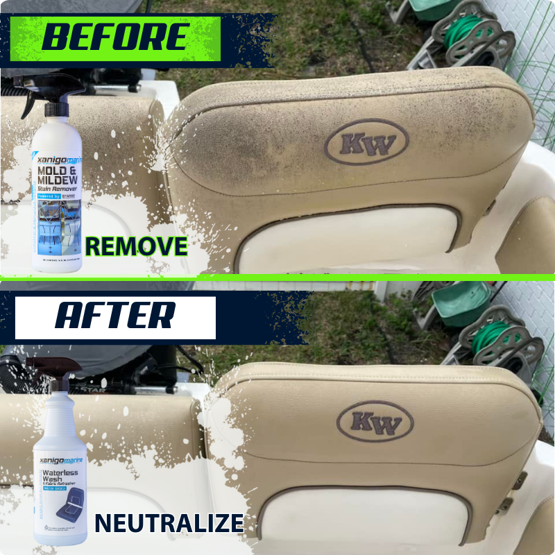 Boat Vinyl Seat Care Kit - Xanigo Marine’s complete solution for maintaining and protecting boat seats