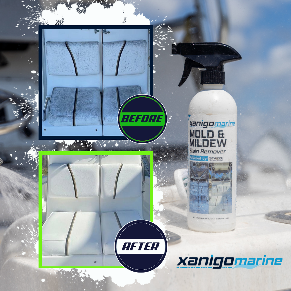 Xanigo Marine Ultimate Vinyl Boat Seat Care Kit – Mold & Mildew Removal