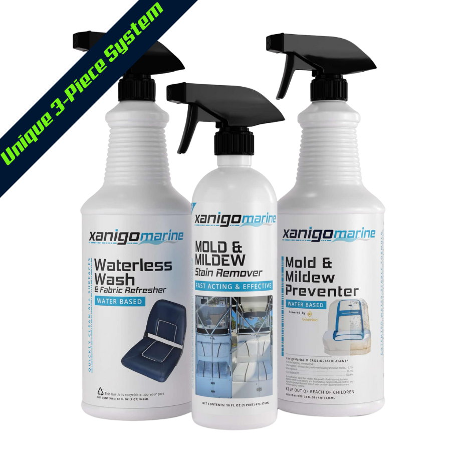 Ultimate Vinyl Boat Seat Care Kit by Xanigo Marine - Premium care package for boat upholstery maintenance