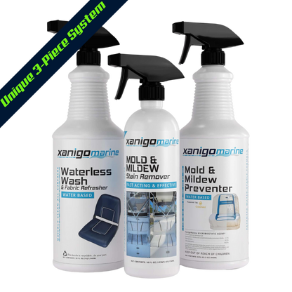 Ultimate Vinyl Boat Seat Care Kit by Xanigo Marine - Premium care package for boat upholstery maintenance