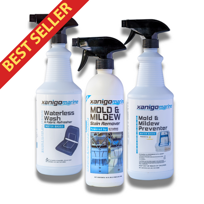 Ultimate Vinyl Boat Seat Care Kit by Xanigo Marine - Premium care package for boat upholstery maintenance