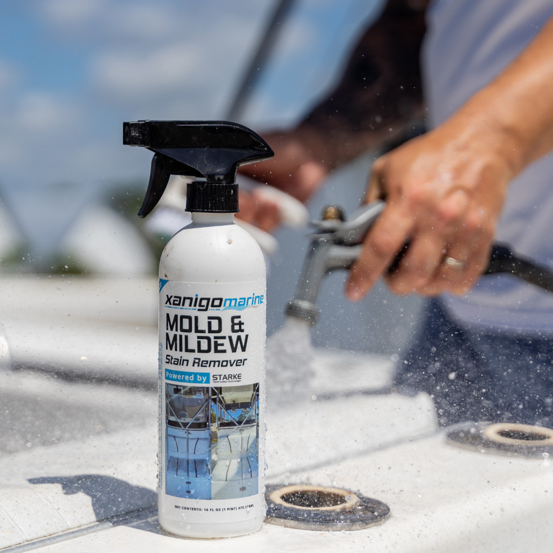 Xanigo Marine Mold Stain Remover - Removes mildew and mold stains from boat surfaces