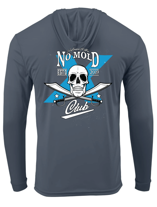 Long Sleeve "No Mold Club" Hooded Shirt