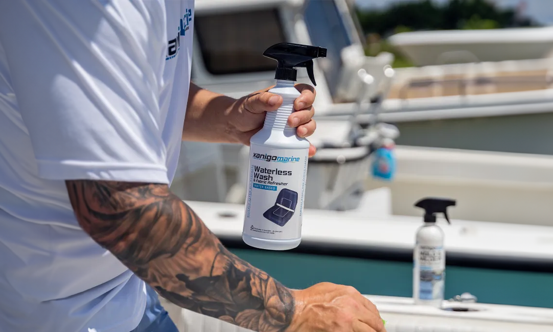 Safe and gentle cleaning for boaters concerned with harsh chemicals on vinyl seats